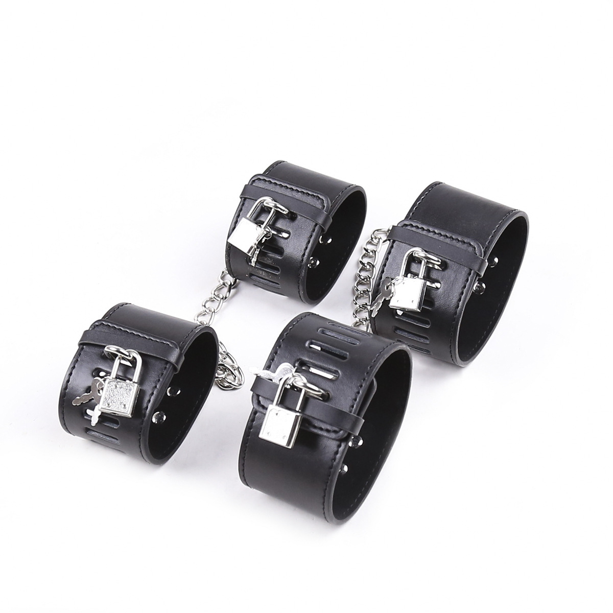 PU Leather Handcuff Toy With Lock CJdropshipping