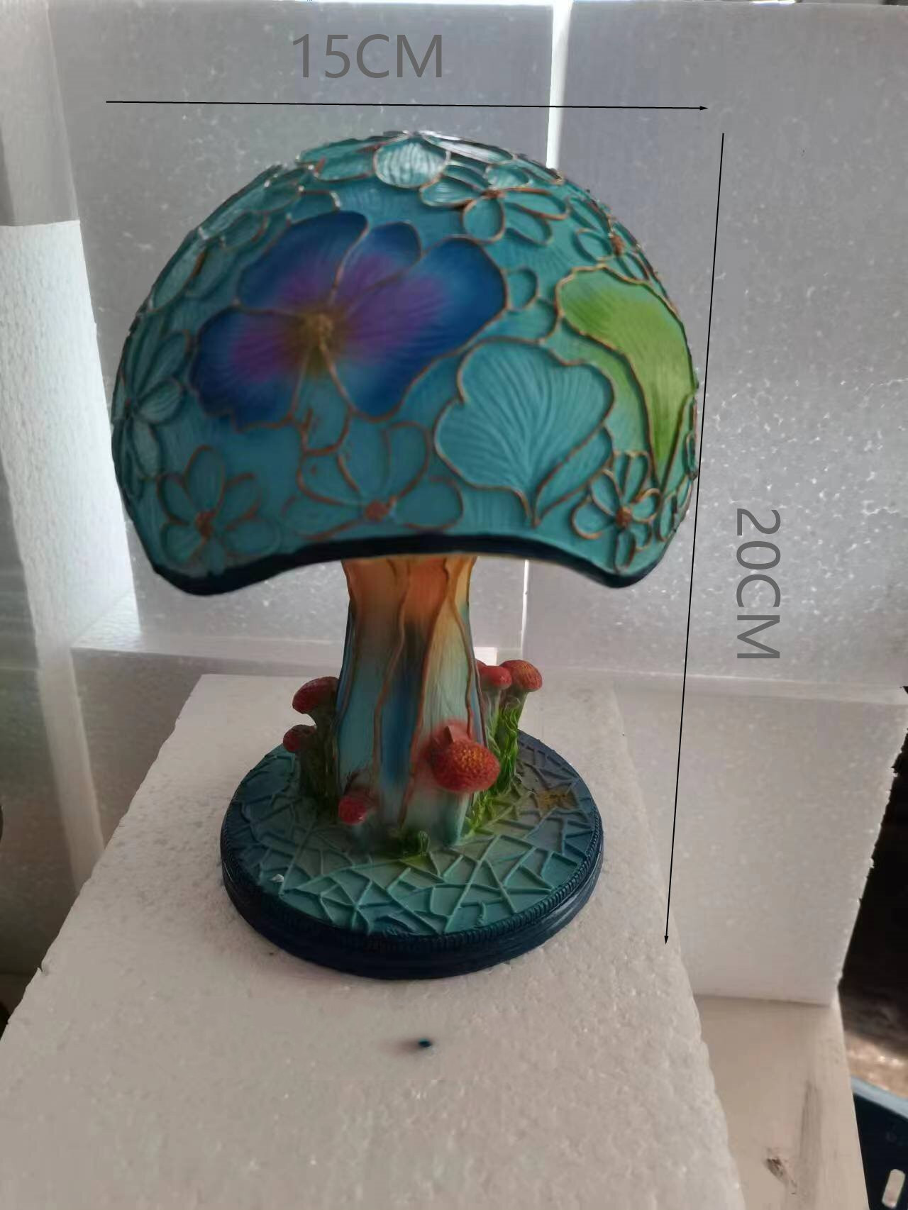 Colored Glass Plant Series Desk Lamp