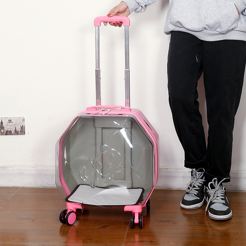 Bag Pet Trolley Box Cat Go Out Portable CJdropshipping