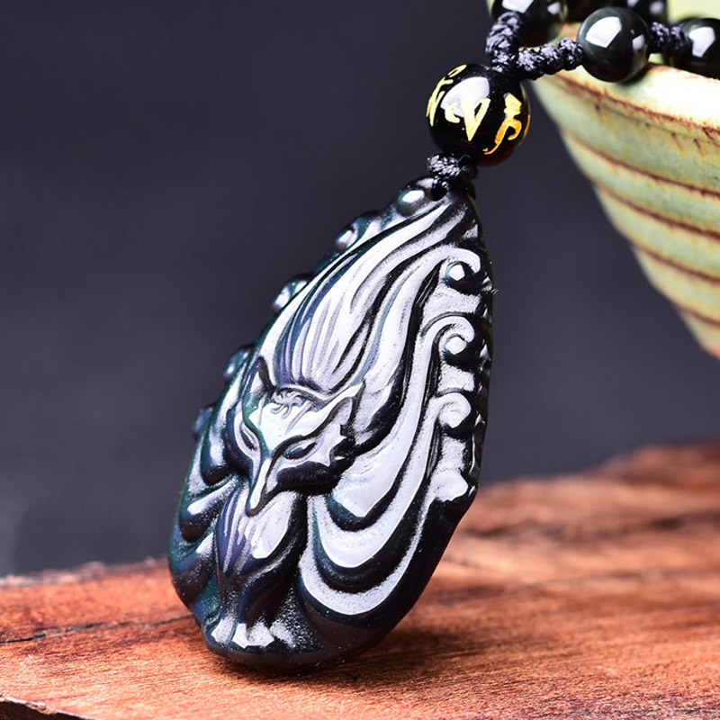 Nine Tail Fox Pendant with Necklace