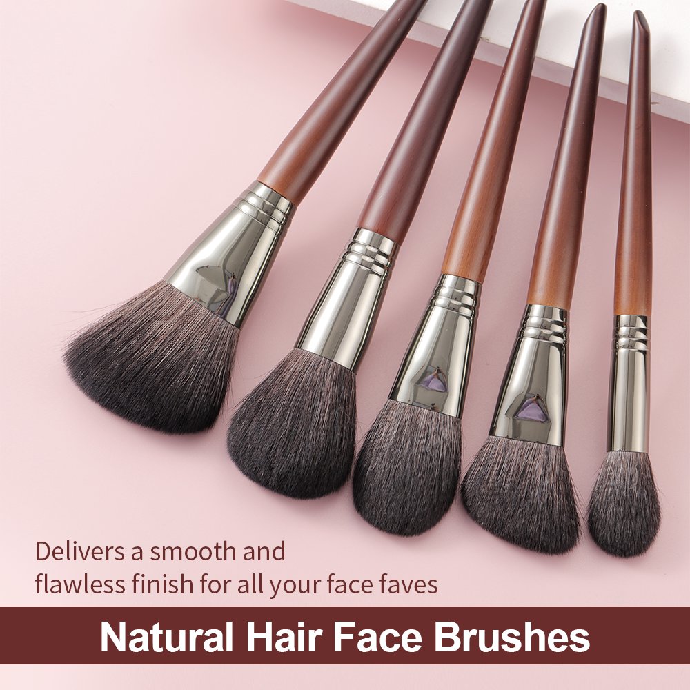 Natural makeup brushes set, Eyeshadow makeup brush set, Make-up brush set with goat hair, Natural bristle makeup brushes, Goat hair makeup brush kit, Professional makeup brush set, High-quality eyeshadow brushes, Makeup tools for eyeshadow, Cosmetic brush collection, Best makeup brushes for eyeshadow