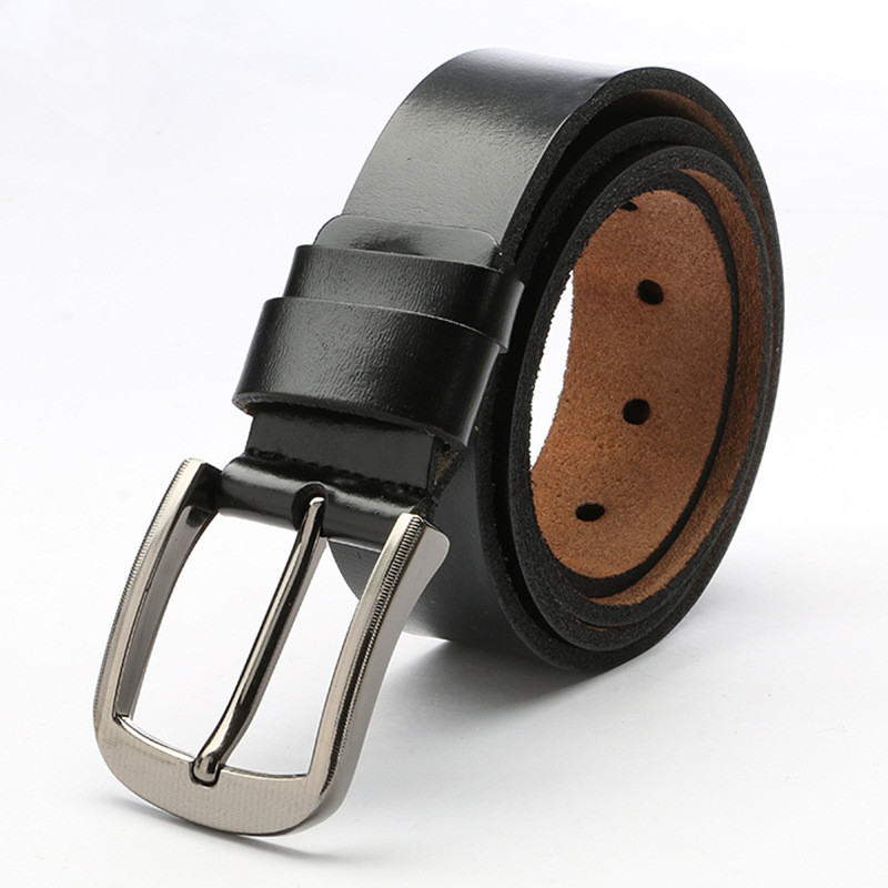 Men's Explosive Leather Simple Retro Pin Buckle Belt shopper-ever.myshopify.com