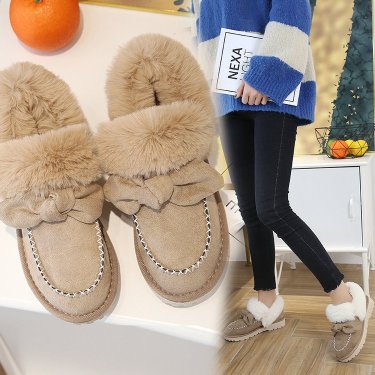 Bow Harajuku fur snow boots—1