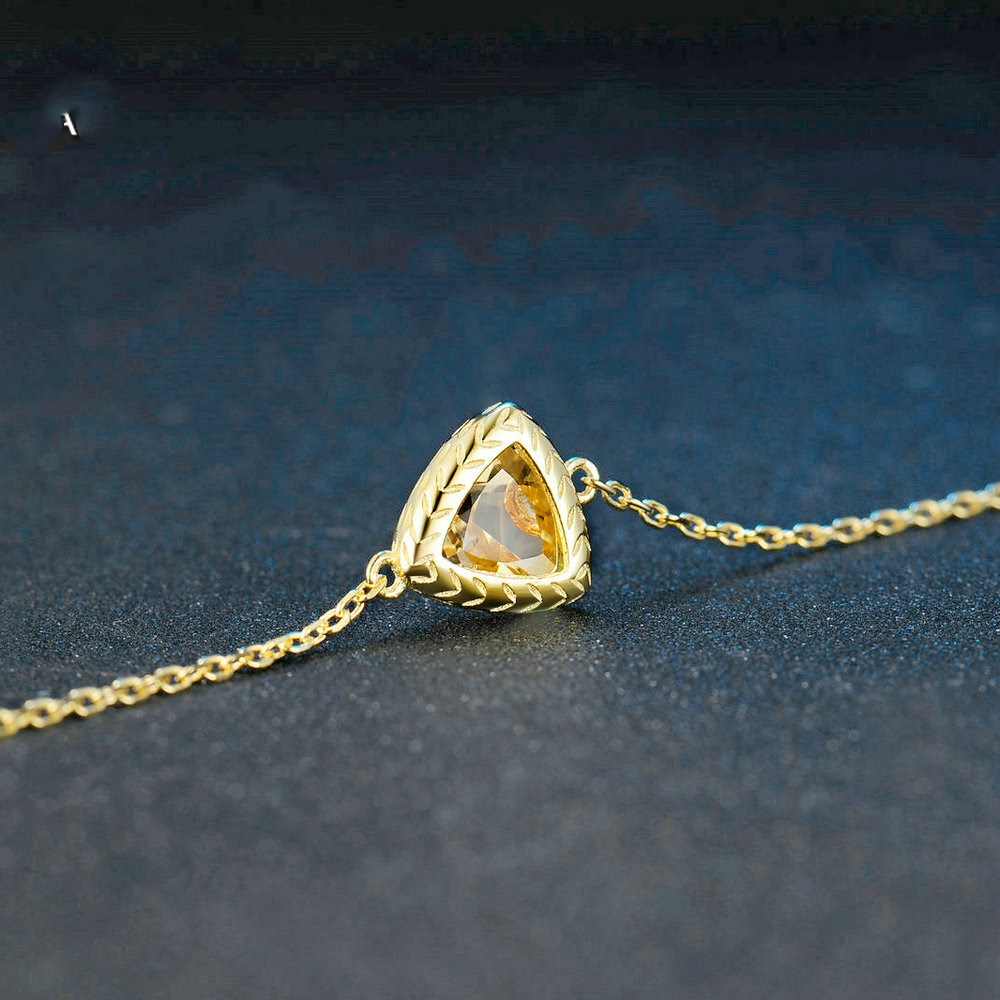 Grazia Jewelry Trillion Citrine Bracelet
