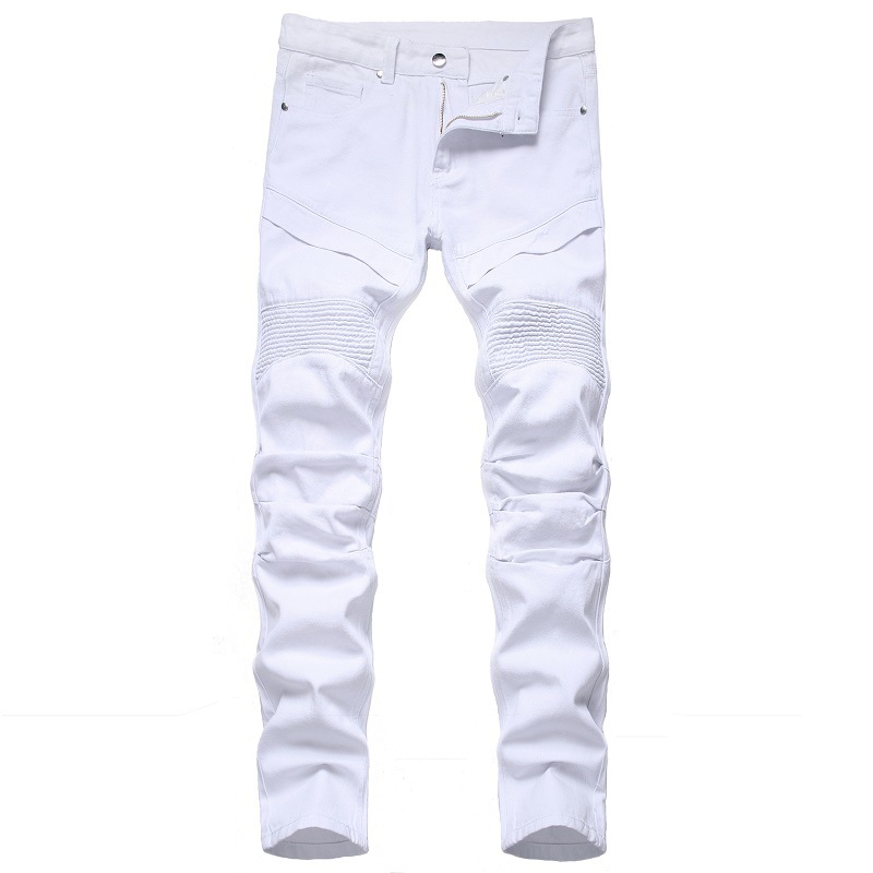 Men Personality Motorcycle Jeans