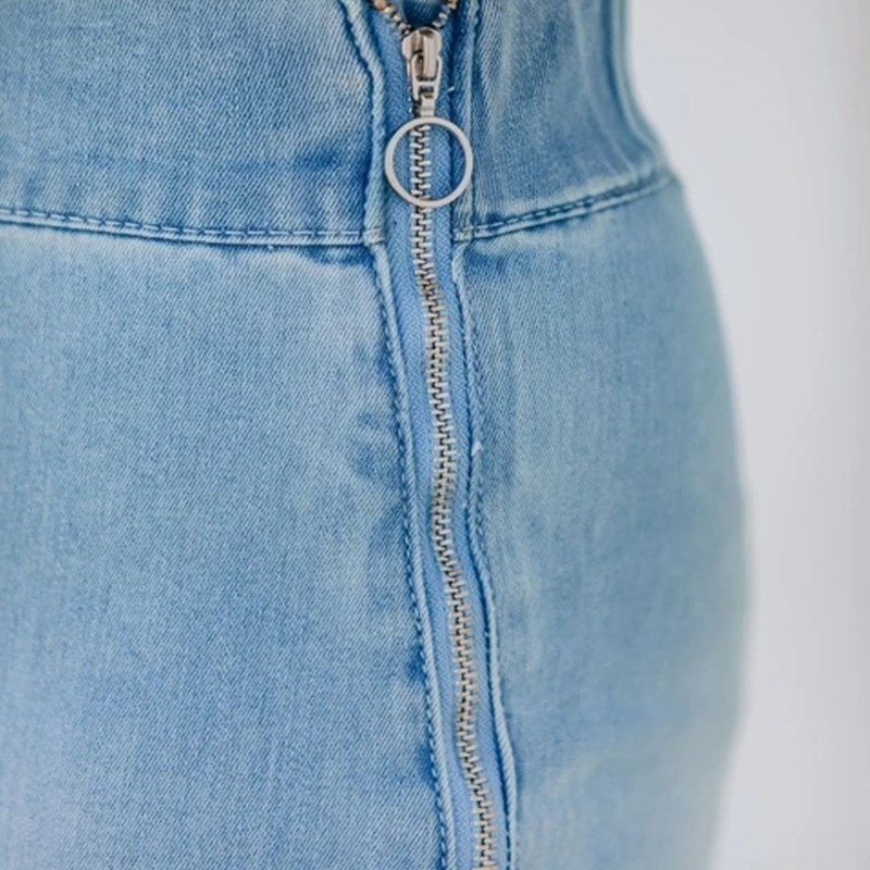 Women Fringed Stretch Flared Denim Jeans