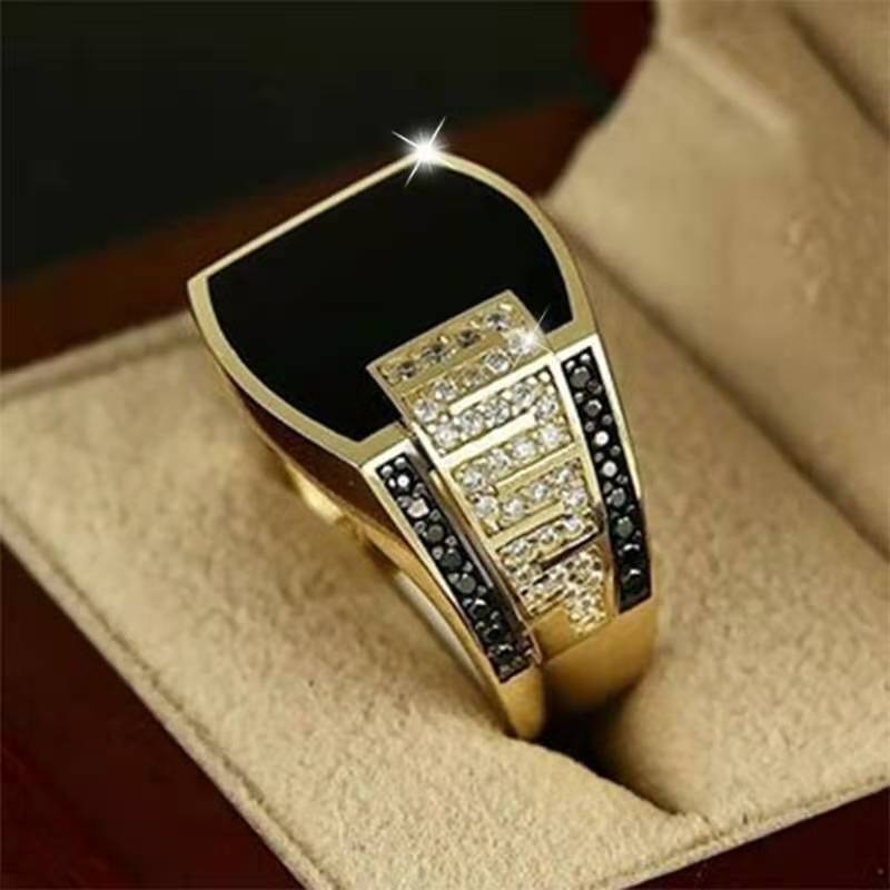 gold Statement ring for men