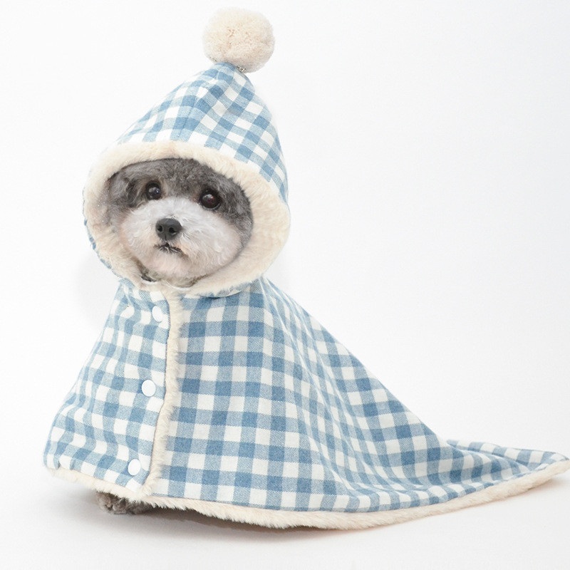 Pajamas Clothes for Small Dogs | Winter Warm Sleeping Cover Cotton Fleece Cloak