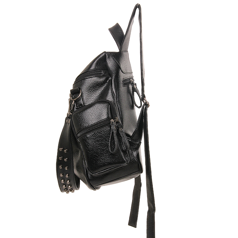 efc8872a 9f76 47f7 acf6 426e59b3d7b7 - Lightweight And Multifunctional Washed Leather Rivet Backpack