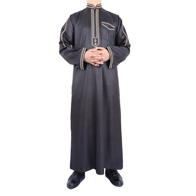 Polyester Cotton Embroidered Robe Style Islamic Arabian - CJdropshipping