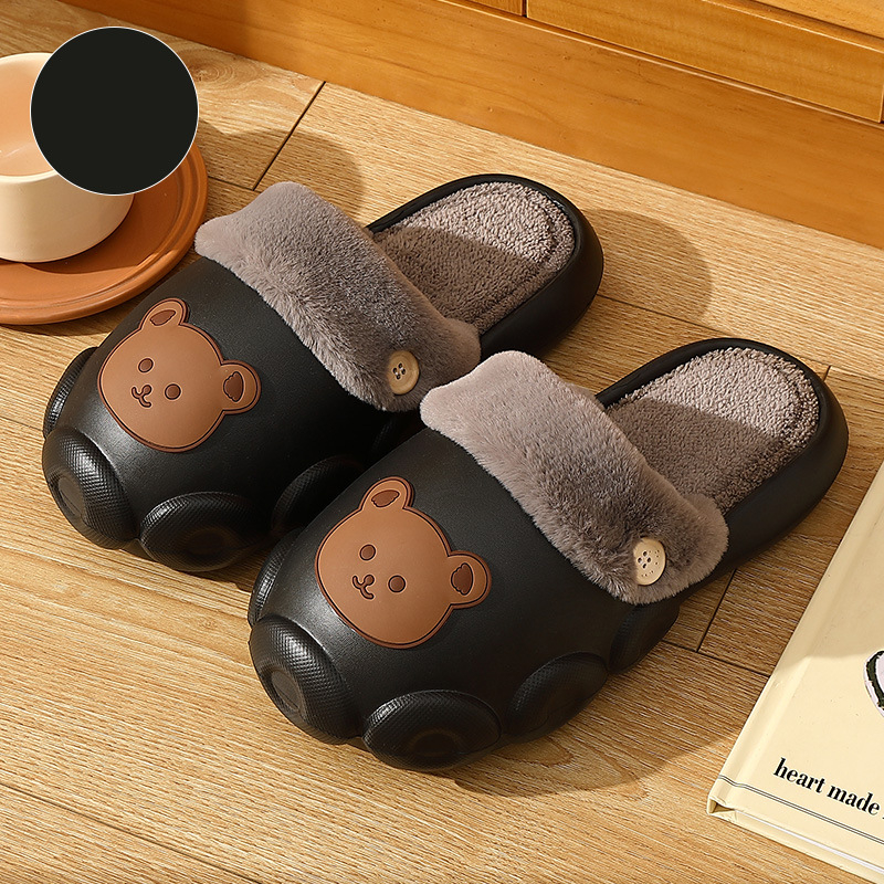 Bear Slippers Winter Warm Bedroom House For Women | eBay