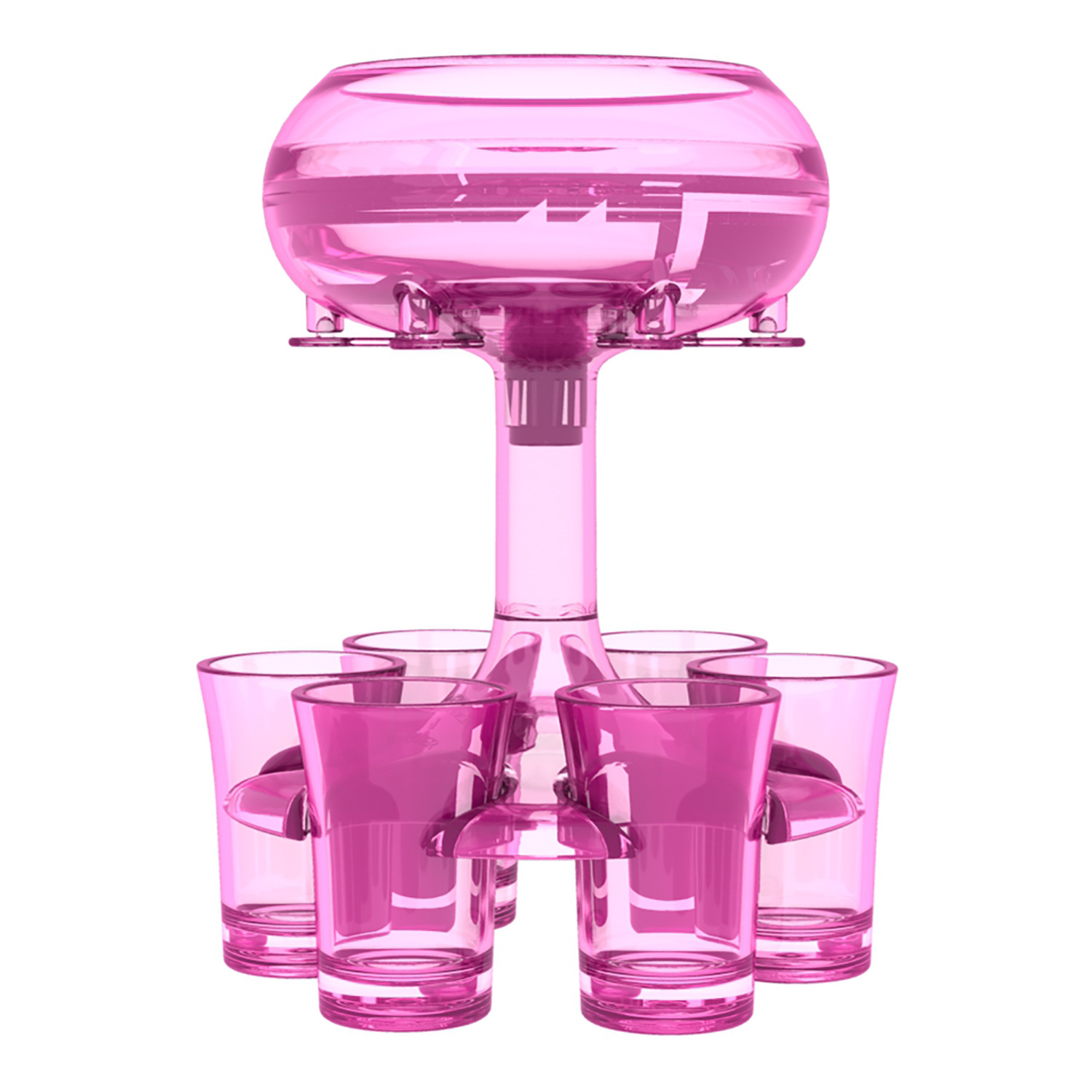 6-Shot Glass Dispenser Holder Wine Whisky Beer Dispenser Rack Bar Accessory Drin - Picture 10 of 10