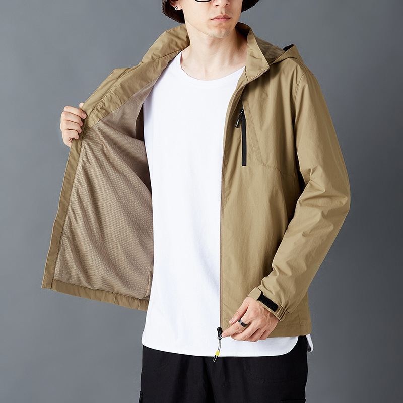 Fleece Windbreaker Men's Outdoor Stand Collar Jacket Men CJdropshipping