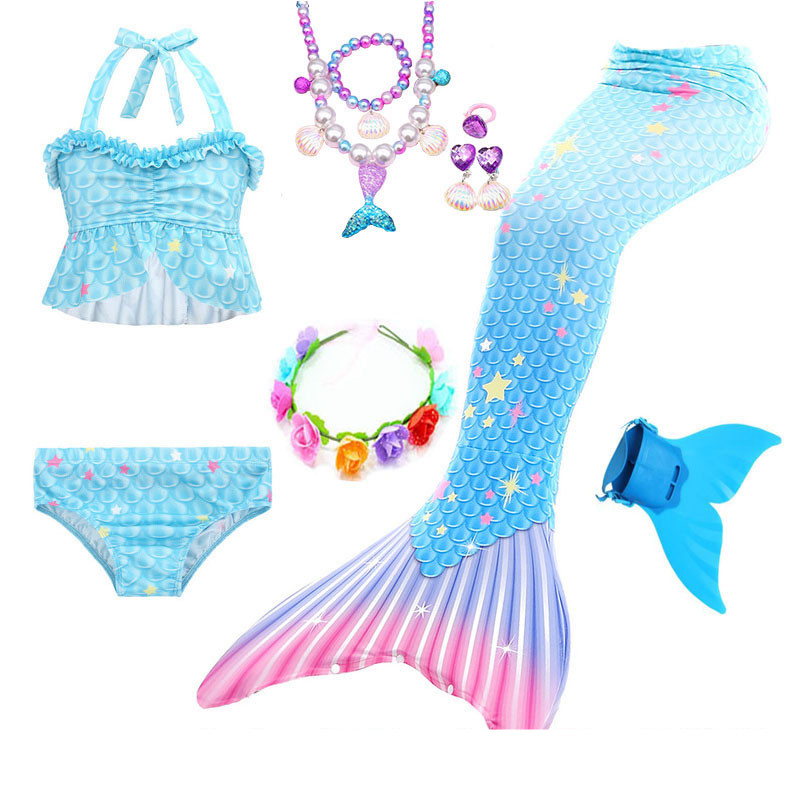 Mermaid Tail Girls Beach Princess Dress - CJdropshipping