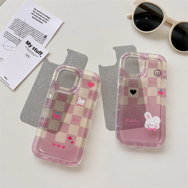 f35e1bc0 315a 40b7 8efa ab339a5dcded Korean-style Print Rabbit With Sequin Phone Case