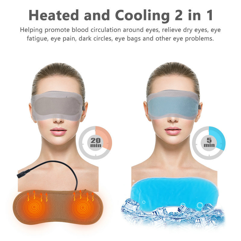 lavender Rechargeable steam hot compress eye mask