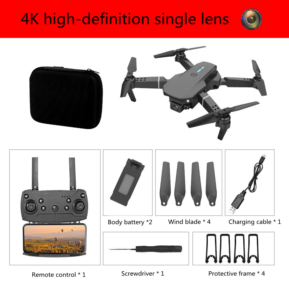 E88 Drone Aerial Photography Of High-definition Folding Four Axis Aircraft - Picture 3 of 20