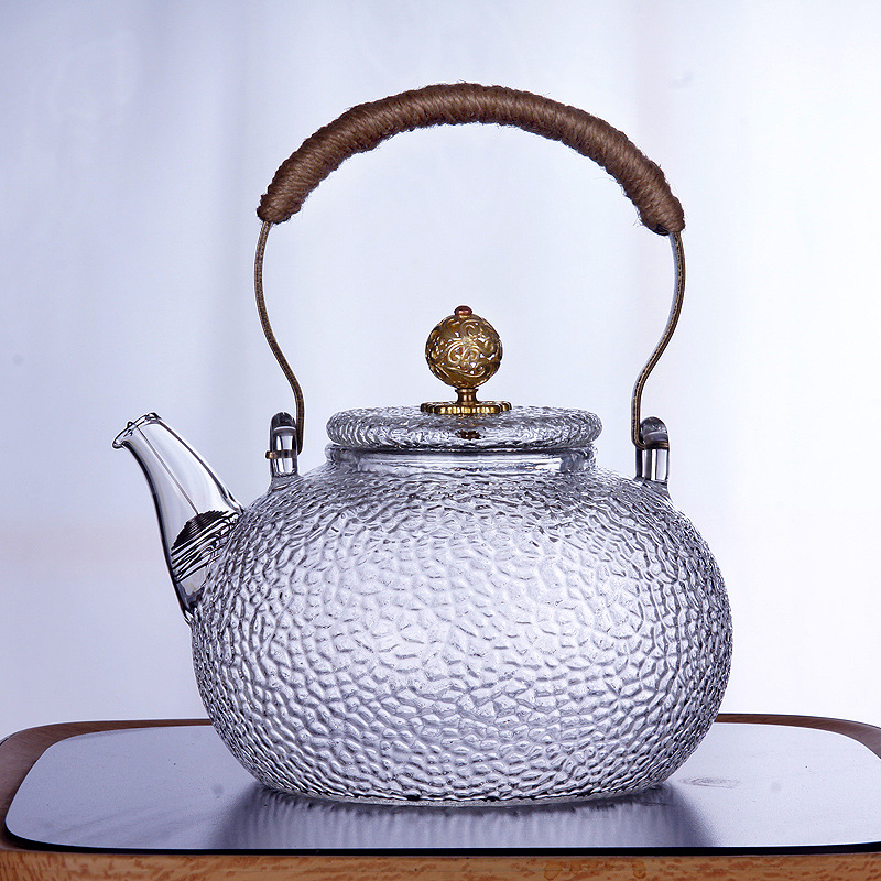 Osaka glass teapot with stainer in spout
