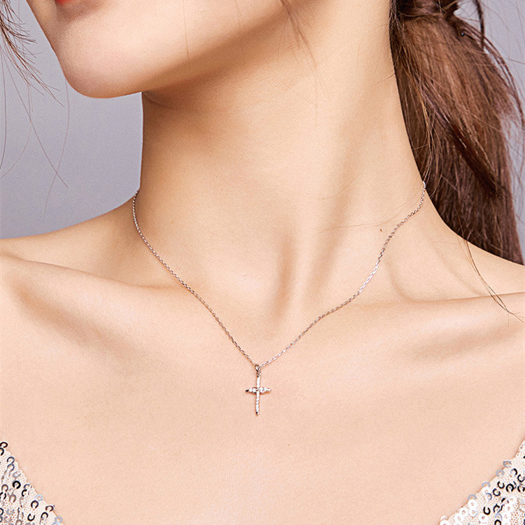 Infinity cross necklace