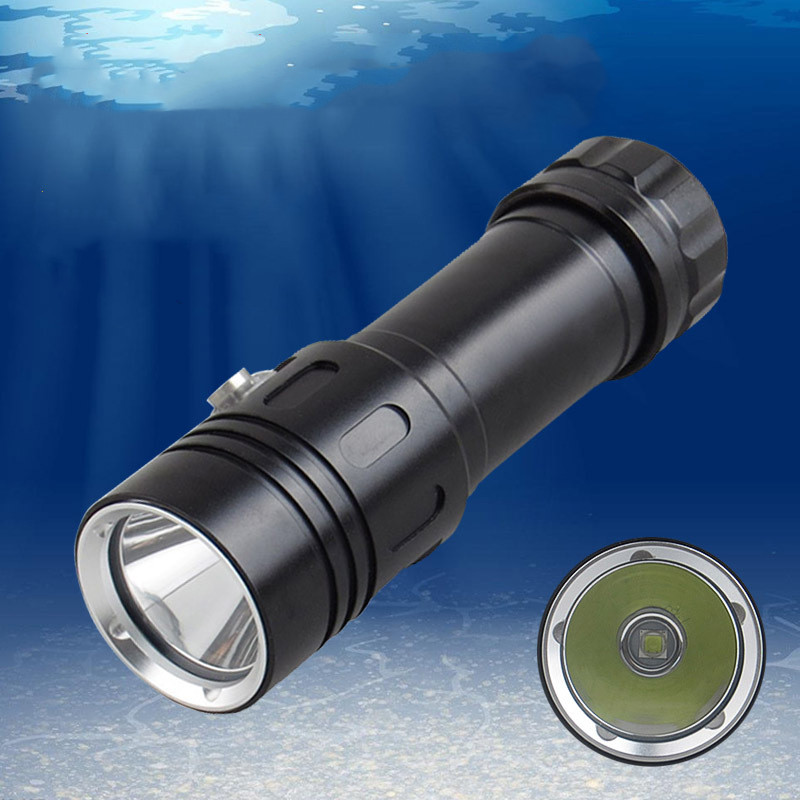1200LM Waterproof flashlight amphibious Underwater Light