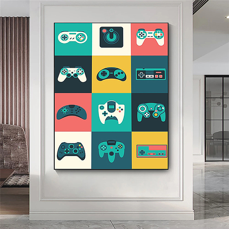 Creative Home Decor Game Controller Canvas Painting CJdropshipping