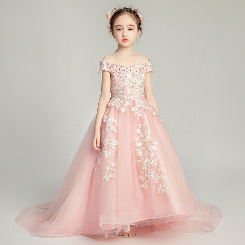 Atmospheric Dream Children Tail Princess Dress - CJdropshipping