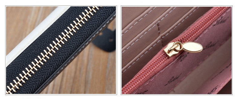 fec8a662 02d6 448c 8465 05d9ec86261e - Women's long zipper tassel stitching clutch