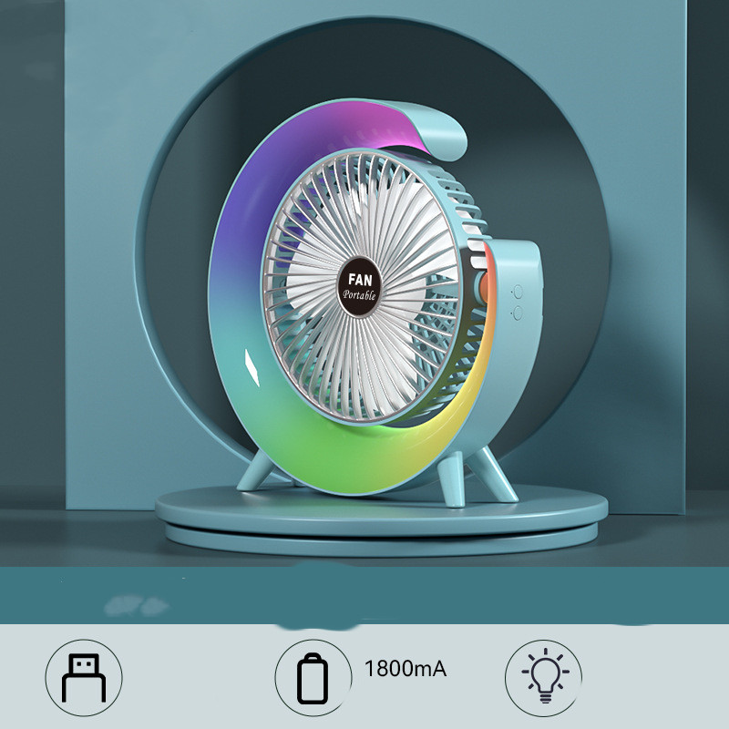 Portable Silent Cooling Fan Air Cooler USB Mini Charging Fan Handheld Desktop Fan Office Bedroom