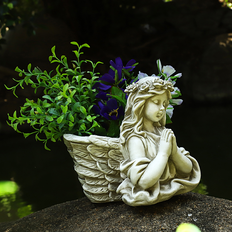 Statue ange jardin plantes