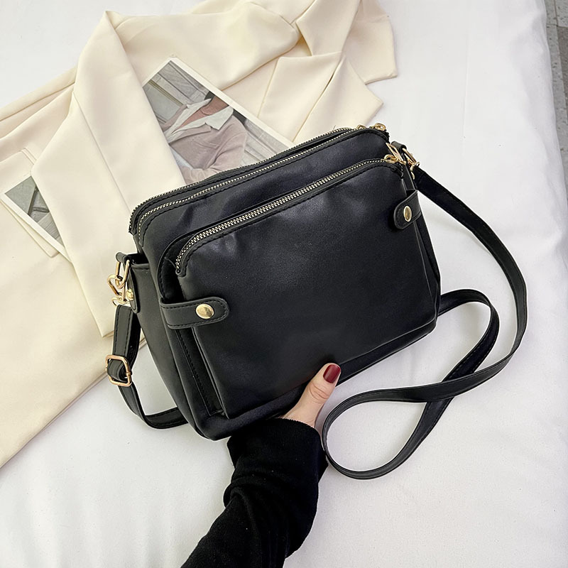New Retro Multi-layer Large Capacity Shoulder Messenger Bag - CJdropshipping